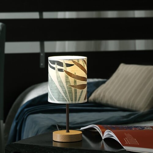  ONLI - Stona lampa FLORA 1xE27/22W/230V 28 cm zelena/zlatna Slike