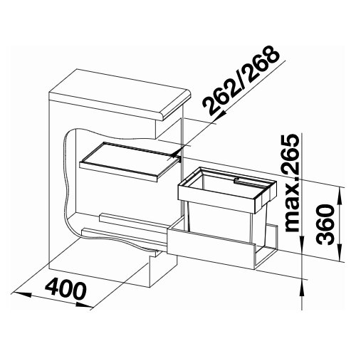 Blanco FLEXON II 30/2 SORTER OTPADA Slike