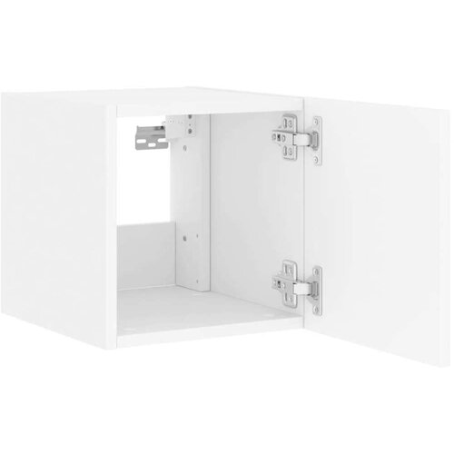  Zidni TV ormarić s LED svjetlima bijeli 30 5 x 35 x 30 cm Slike