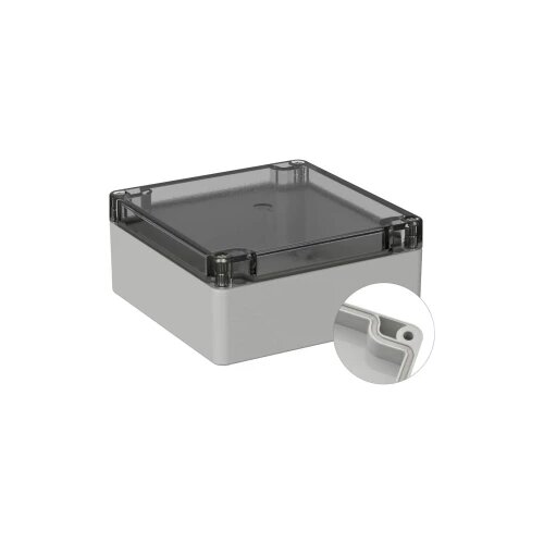 TRU COMPONENTS univerzalno kući&amp;scaron;te 122 x 120 x 55 pc svijetlosiva (ral 7035) 1 St. Slike