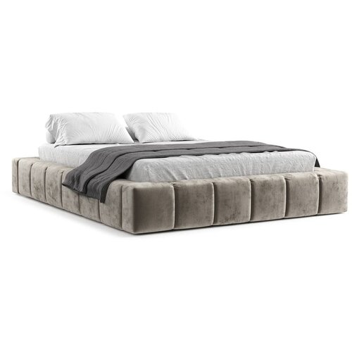Maison de R&amp;ecirc;ve Bež tapecirani bračni krevet s prostorom za odlaganje s podnicom 180x200 cm Aruba L &amp;ndash; Slike