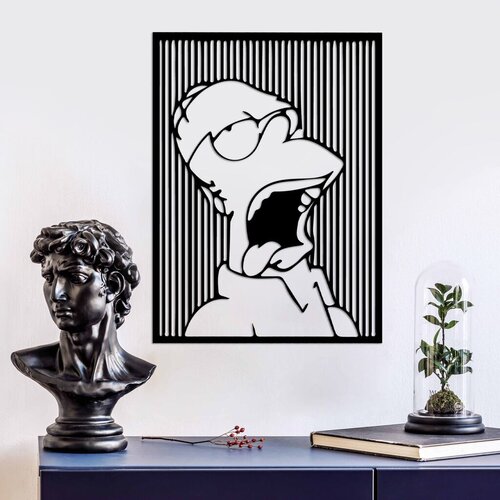 Wallity zidna dekoracija Sımpson 1, 41 x 56 cm, crna Cene