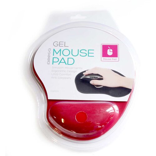 Omega Podloga za miša OMPGR gel crvena Cene
