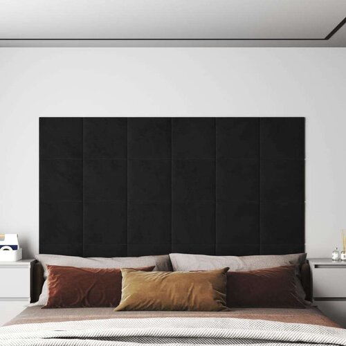  Zidne ploče 12 kom crne 30 x 30 cm bar&amp;scaron;unaste 1 08 m&amp;sup2; Slike