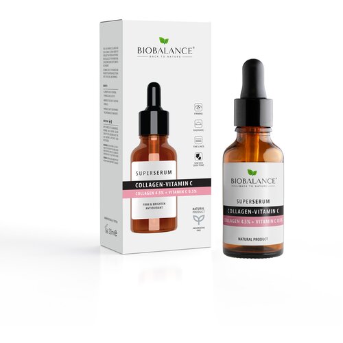 BIOBALANCE Collagen 4.5% + Vitamin C 0.5% Super Serum 30 ml Cene