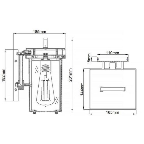 Elstead Lighting ZUNANJA STENSKA SVETILKA Glenview 16.5/18.5/26.1 cm Slike