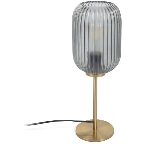 Kave Home Stolna lampa zlatne boje sa staklenim sjenilom (visina 40 cm) Hestia - Slike
