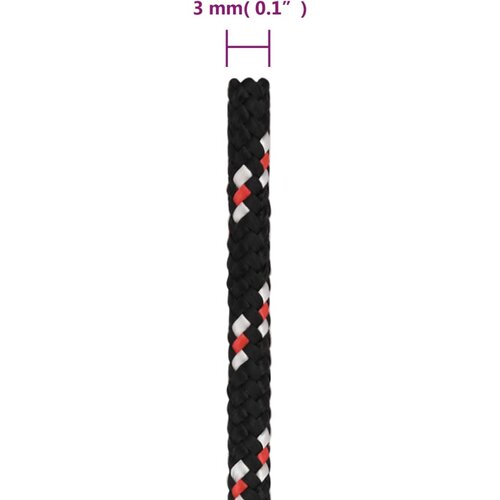  Brodski konop crni 3 mm 50 m od polipropilena Slike
