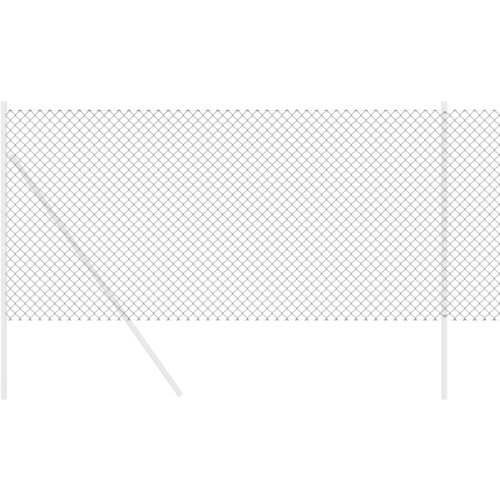  Ograda Siva 10 x 1 m Metal Slike
