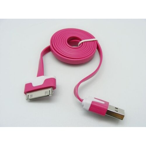  Kabel iPhone 4 FLAT hot pink 3m. Cene