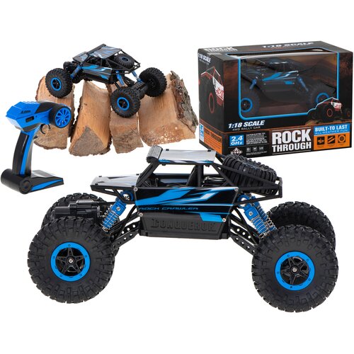 Rc avto na daljinec Rock Crawler 1:18 &ndash; 4WD, 2,4 GHz (modra) - Rojstni dan - Najstniki Cene