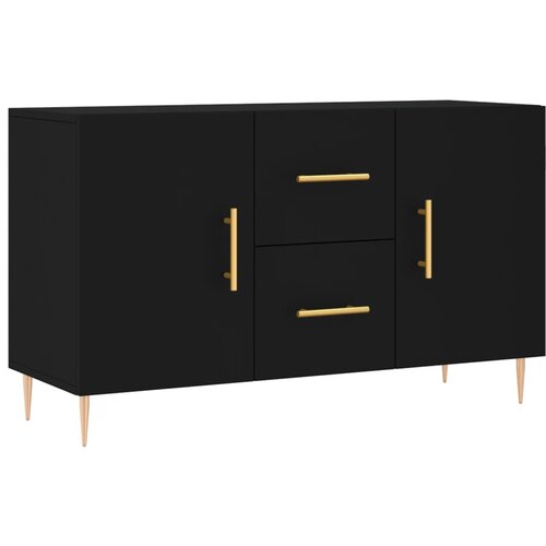 Maison Chic Komoda - Predalnik črno 100x36x60 cm inženirski les, (21716478) Cene