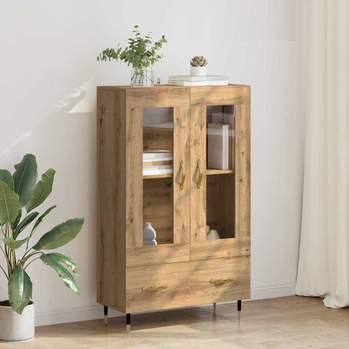 VidaXL Highboard Umjetnički hrast 69,5 x 31 x 115 cm Konstruirano drvo Slike