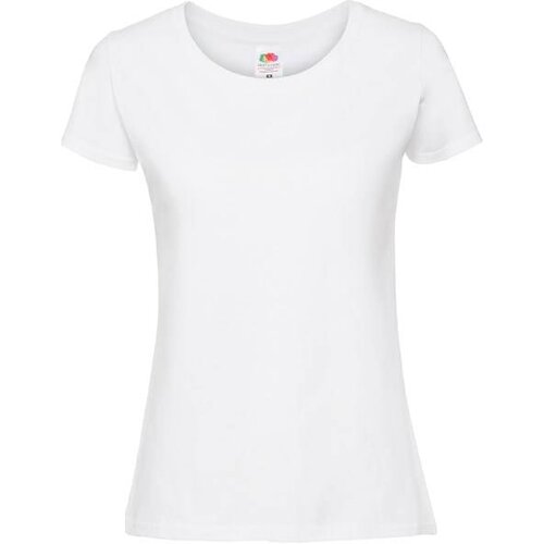Fruit Of The Loom Iconic 195 Ringspun Premium Premium Women's White T-shirt Cene