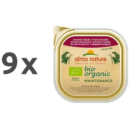 Almo Nature Bio Organic - govedina in zelenjava 9 x 300 g Slike