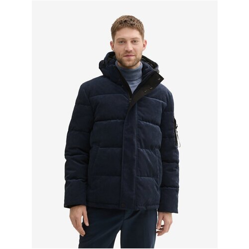 Tom Tailor Dark blue men's winter quilted jacket - Men's Cene