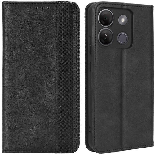 INORCO Za Infinix Smart 7 Plus Protipra&amp;scaron;ni ovitek za telefon Denarnica s stojalom iz PU usnja Retro etui za mobilni telefon z magnetnim zapiranjem, (22036919) Slike