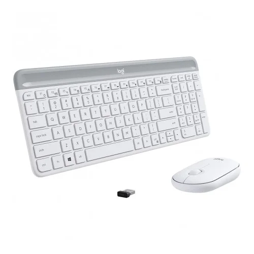 Logitech MK470 tastatura + Miš Wireless Slim White