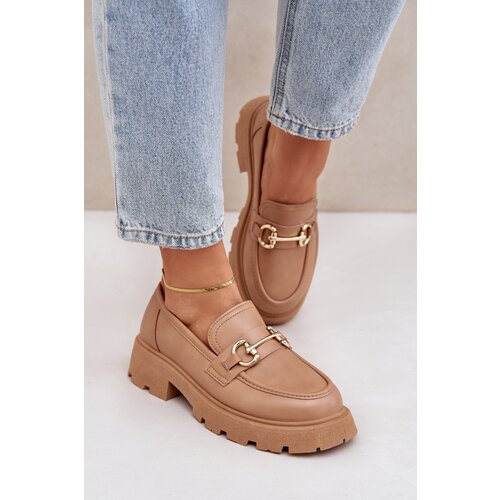 PH2 Ladies Moccasins With Golden Detail Beige Ferietta Cene