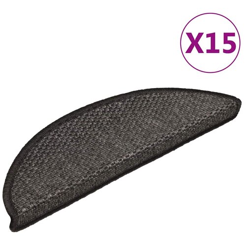  Samoljepljivi otirači za stepenice 15 kom 56x17x3 cm antracit Cijene