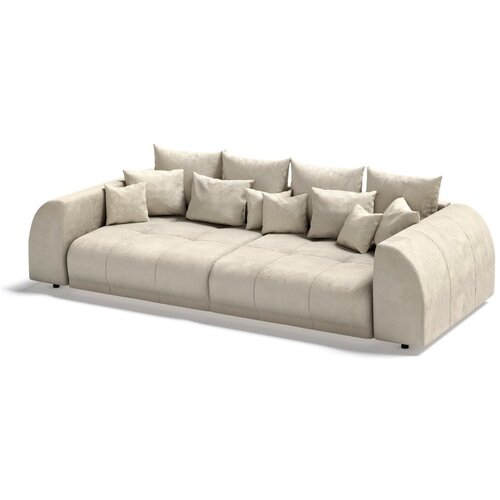 Ropez Krem sklopiva sofa od samta 310 cm Vanessa – Cijene