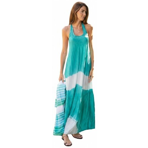 Isla Bonita By Sigris Dolge obleke Dolga Midi Obleka Zelena Cene