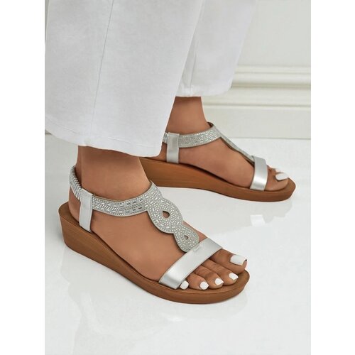 Resti Women's Wedge Sandals with Cubic Zirconia Agaya Cijene