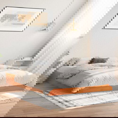 Furnova Posteljni okvir brez vzmetnice vo&amp;scaron;č. rjav 150x200 cm borovina, (21939404) Slike