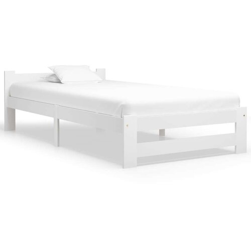  Za krevet od masivne borovine bijeli 100 x 200 cm Cijene