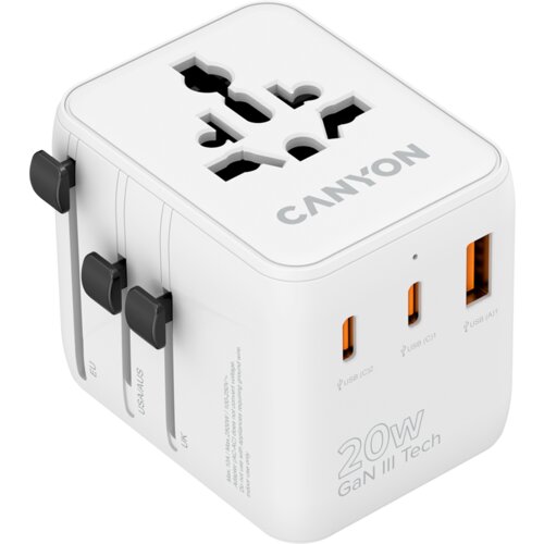 Canyon Travel Adapter OnTour 20 EU/UK/US/AUS 20W White Cijene