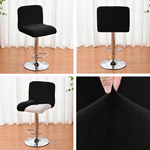 INF Raztegljiva prevleka za barski stol Black, (21297352) Cene