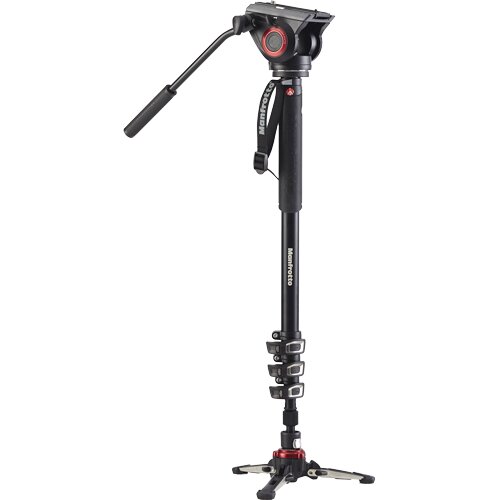 Manfrotto MVMXPRO500 - XPRO Monopod+ Four-Section Alu w/ Fluid Video Head Cene