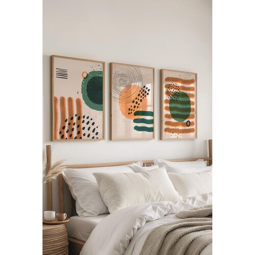 WALLXPERT &Ccedil;-300676 - 3040 set dekorativnih slika u vi&scaron;e boja (3 komada) Cene