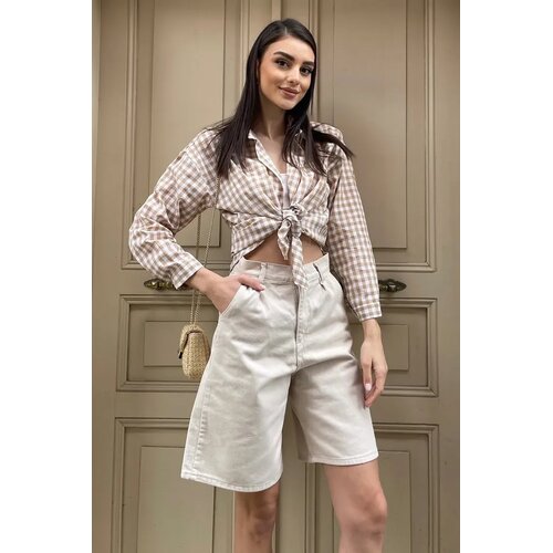 Trend Alacati Stili Ženski &scaron;orts ALC-X8174, Bež Cene