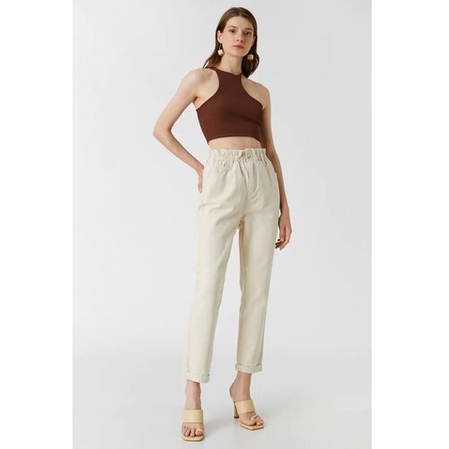 Koton Women&amp;#039;s Off-White Trousers Slike