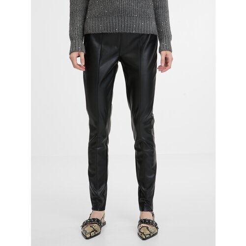 Orsay Black women&amp;#039;s leatherette trousers - Women&amp;#039;s Slike