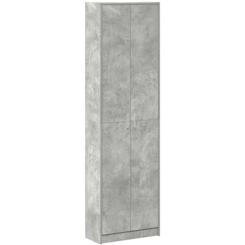 vidaXL Ormar Sivi Betonski 55x25x189 cm od drvene strukturne ploče Cijene