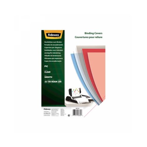 Fellowes Folija za koričenje PVC A3 200mic providna 53764 Cene