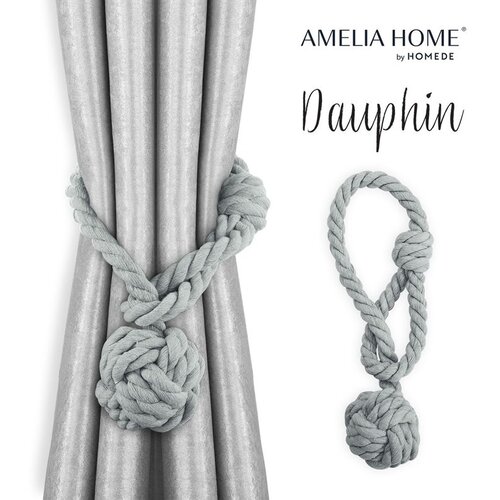  Curtains - accessories DAUPHIN color gray ameliahome Cene