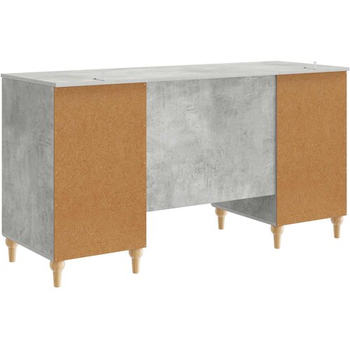  Miza s polico Betonsko siva 142,5 x 50 x 75 cm Inženirski les, (5000283165) Slike