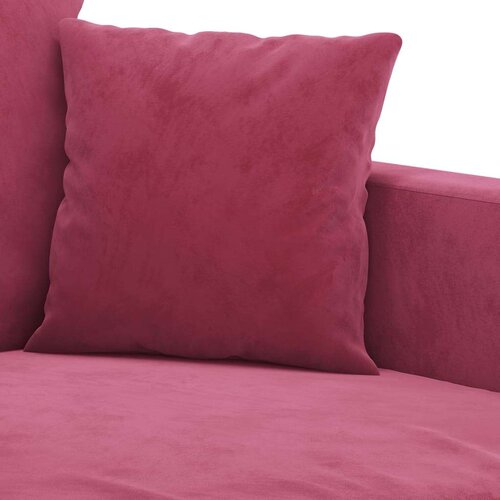  4-dijelni set sofa s jastucima crvena boja vina bar&amp;scaron;unasti Slike
