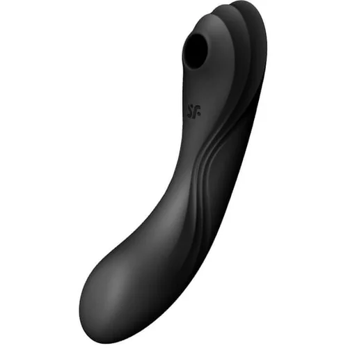 Satisfyer Curvy Trinity 4 - Vaginalni in klitorisni vibrator z možnostjo polnjenja (črn)