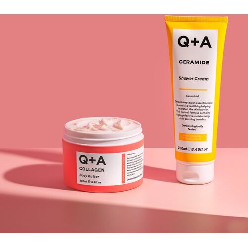 Q+A Ceramide krema za prhanje za krepitev kožne pregrade di&amp;scaron;ave Sweet Almond + Pistachio 250 ml Slike