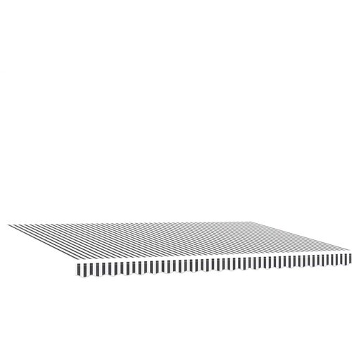 Tenda na automatsko uvlačenje antracit i bijela 500x300 cm Slike