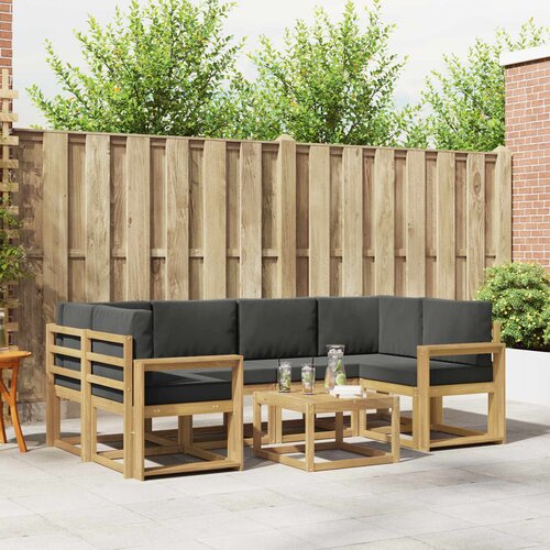  Set vanjskih sofa 7 kom. Bijela i antracit Cijene