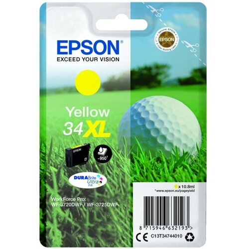 Epson Kartu&scaron;a 34 XL (C13T34744010) (rumena), original Cene