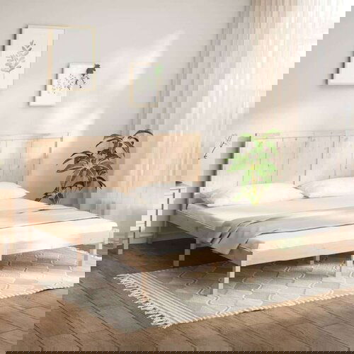  Posteljni okvir iz trdne borovine 200x200 cm, (20644675) Slike