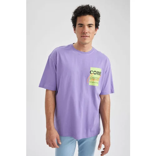 Defacto Oversize Fit Crew Neck Printed T-Shirt