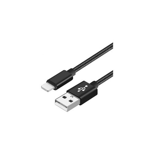 X Wave kabl usb iphone 1.2M 3A,aluminium,black mesh Cene