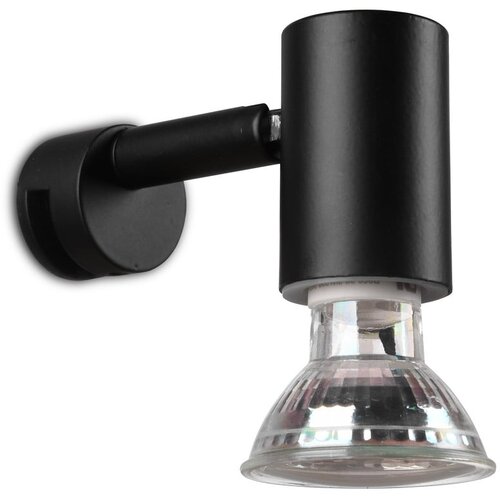 Tri O Mat crna zidna lampa (duljina 10 cm) Lorenzo - Slike